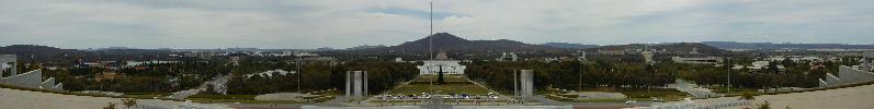Panorama looking north from Parliament House
