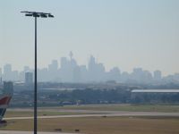 Sydney through the haze - Sydney Airport (NSW, Australia)