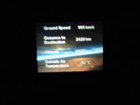 Inflight location monitor - Pacific Ocean (No State, International)