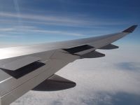Air brakes to slow us down as we approached LAX - Pacific Ocean (No State, International)