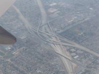 I5/91 freeway interchange, Buena Park - Over LA (California, USA)