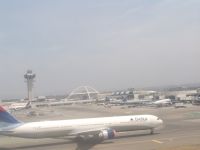 LAX control tower just after takeoff - LAX (California, USA)