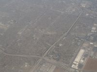 405/105 freeway interchange - Over LA (California, USA)