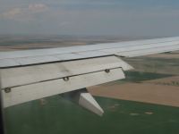 Flaps fully extended for landing - Over Denver (Colorado, USA)