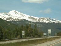 Rocky Mountains west of Denver - I70 west (Colorado, USA)