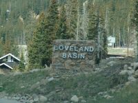 Loveland Basin sign - Loveland Ski Resort (Colorado, USA)