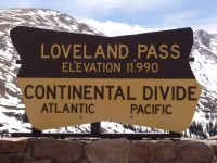 Loveland Pass sign - Loveland Pass (Colorado, USA)