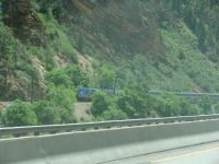 Amtrak train - Glenwood Canyon (Colorado, USA)