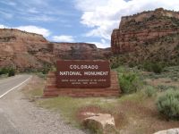 Colorado National Monument sign - Colorado National Monument (Colorado, USA)
