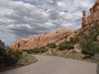 Cliff and Balanced Rock - Colorado National Monument (Colorado, USA)