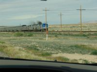 Amtrak train - I70 (Utah, USA)