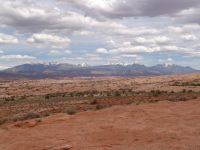 La Sal mountains from Arches National Park - Arches National Park (Utah, USA)