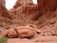 Underside of Double Arch - Arches National Park (Utah, USA)