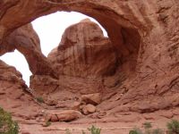 Underside of Double Arch - Arches National Park (Utah, USA)