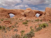 North and South Arch - Arches National Park (Utah, USA)
