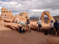 Photographers at Delicate Arch - Arches National Park (Utah, USA)