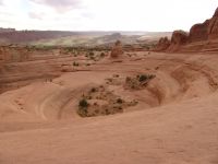 Rock bowl at Delicate Arch - Arches National Park (Utah, USA)