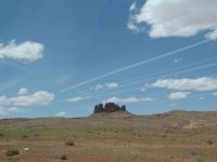 Vapour trails - Route 163 south (Utah, USA)