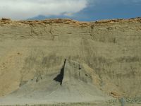 Slag-heap looking hillsides - Route 24 West (Utah, USA)