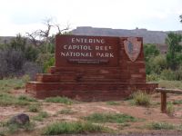 Capitol Reef National Park sign - Capitol Reef National Park (Utah, USA)