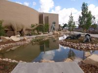 Dinosaur garden - Utah Field House of Natural History State Park Museum (Utah, USA)