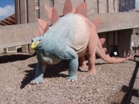 Stegosaurus model - Dinosaur National Monument Museum (Utah, USA)