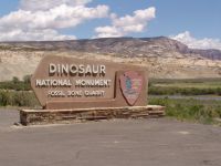 Dinosaur National Monument sign - Dinosaur National Monument (Utah, USA)