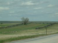 Snow shields - Route 18 east (Wyoming, USA)