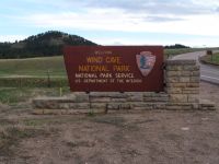 Wind Cave National Park sign - Wind Cave National Park (South Dakota, USA)