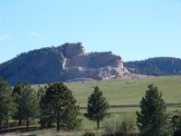 Crazy Horse Memorial from the Highway - Crazy Horse Memorial (South Dakota, USA)