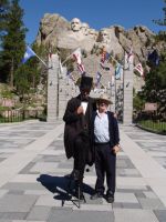 Abraham Lincoln and Dad - Mount Rushmore National Memorial (South Dakota, USA)