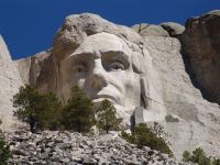 Lincoln close up - Mount Rushmore National Memorial (South Dakota, USA)