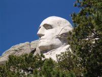 Washington close up - Mount Rushmore National Memorial (South Dakota, USA)