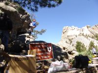 Filming a television commercial - Mount Rushmore National Memorial (South Dakota, USA)