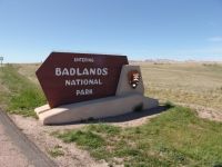 Badlands National Park sign - Badlands National Park (South Dakota, USA)