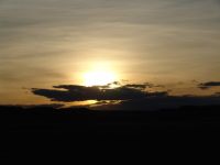 Sunset over Wyoming - Route 90 west (Wyoming, USA)
