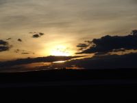 Sunset over Wyoming - Route 90 west (Wyoming, USA)