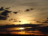 Sunset over Wyoming - Route 90 west (Wyoming, USA)