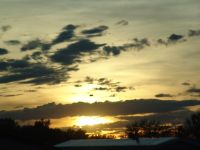 Sunset over Wyoming - Route 90 west (Wyoming, USA)
