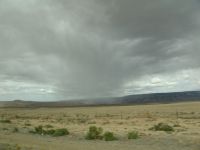 Isolated rain storm over Bighorn Canyon National Recreation Area - Bighorn Canyon National Recreation Area (Wyoming, USA)
