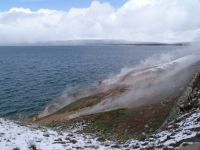 Steam vents by Yellowstone Lake - Yellowstone National Park (Wyoming, USA)