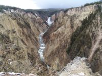 Grand Canyon of the Yellowstone, looking towards Lower Falls - Yellowstone National Park (Wyoming, USA)