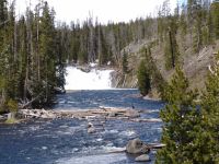 Lewis Falls/ Lewis River - Yellowstone National Park (Wyoming, USA)