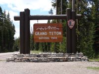 Grand Teton National Park sign - Grand Teton National Park (Wyoming, USA)