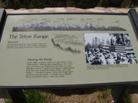 Teton Range info board - Grand Teton National Park (Wyoming, USA)