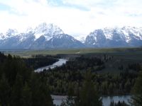 Teton Range over the Snake River - Grand Teton National Park (Wyoming, USA)
