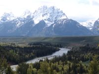 Teton Range over the Snake River - Grand Teton National Park (Wyoming, USA)