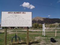 Arco number wall sign - Arco (Idaho, USA)
