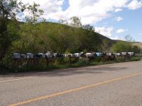 A long row of letter boxes - Near Salmon (Idaho, USA)