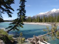 Mountains over Kootenay River - Kootenay National Park (British Columbia, Canada)